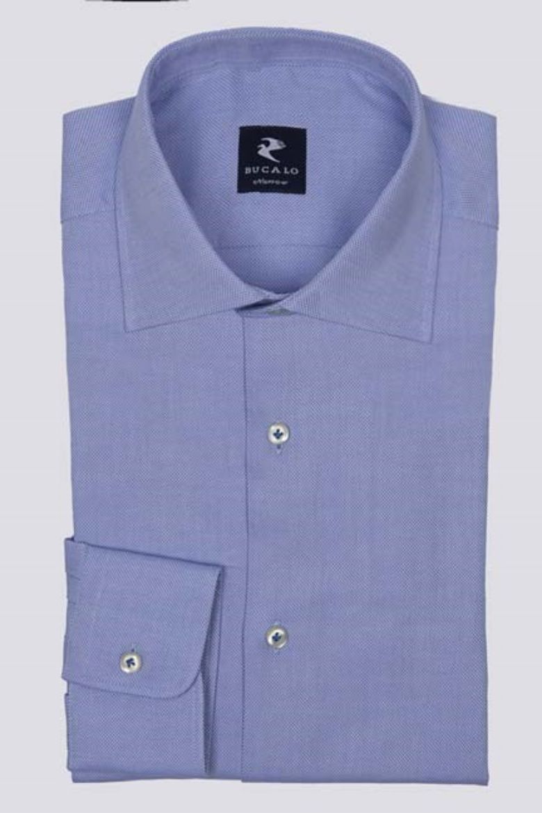 Imagen de CAMISA DE ALGODÓN CON CUELLO SEMIFRANCÉS