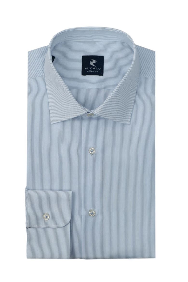 Imagen de CAMISA CLÁSICA DE TWILL LISO CUELLO ITALIANO