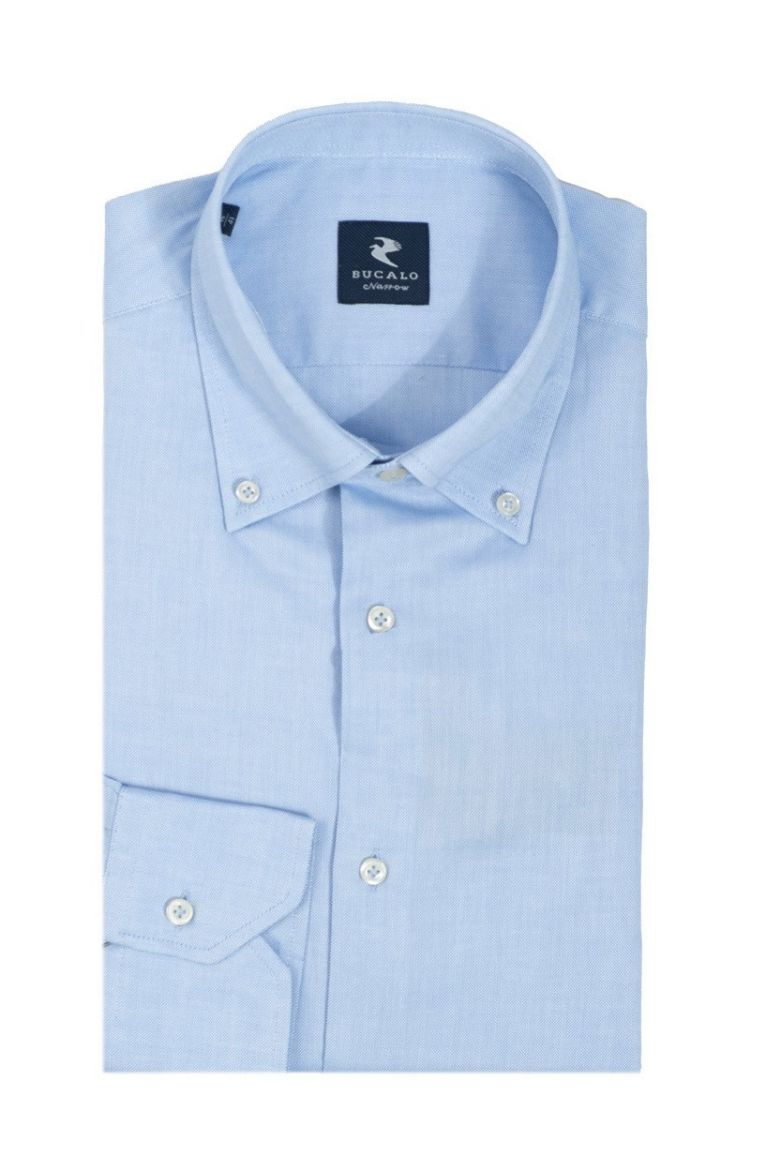 Imagen de Camisa Oxford de color sólido con cuello abotonado