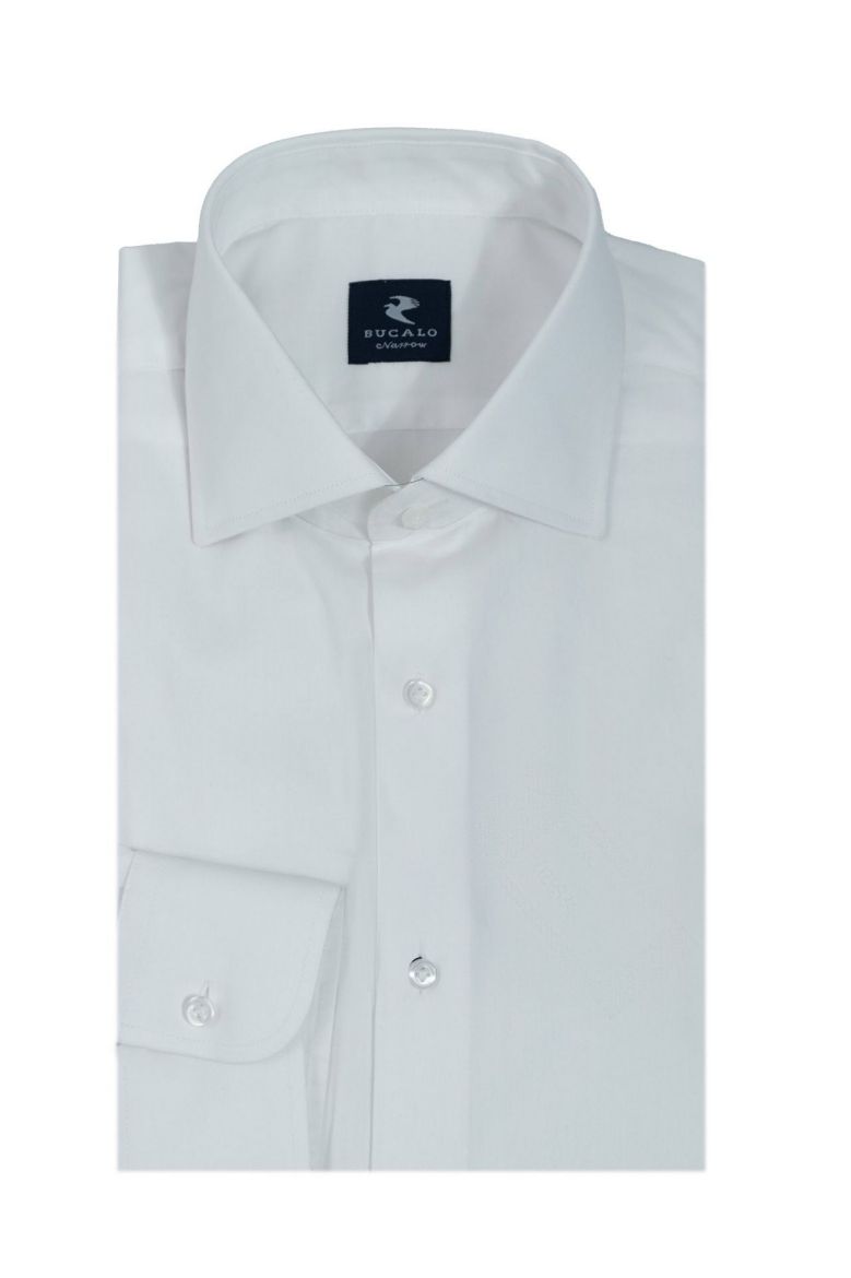 Imagen de Camisa de twill teñida classic con cuello Semi-francés