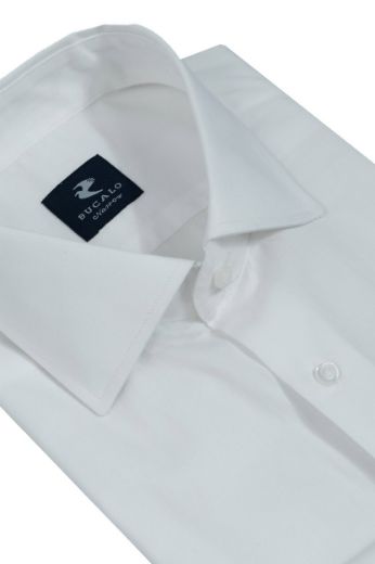 Imagen de Camisa de twill teñida classic con cuello Semi-francés