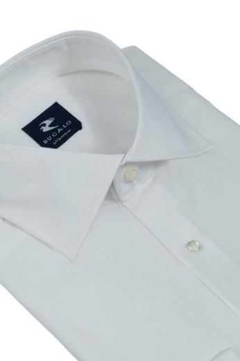 Imagen de Camisa de twill teñida classic con cuello Semi-francés