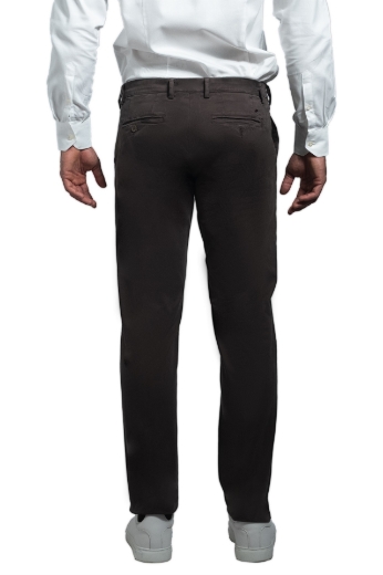 Imagen de Chino casual trousers in twill cotton, solid color, regular fit.