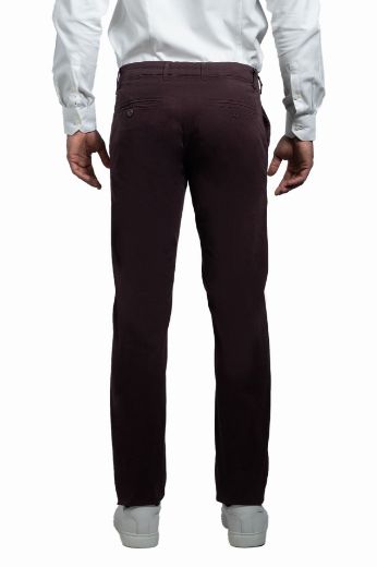 Imagen de Chino casual trousers in twill cotton, solid color, regular fit.