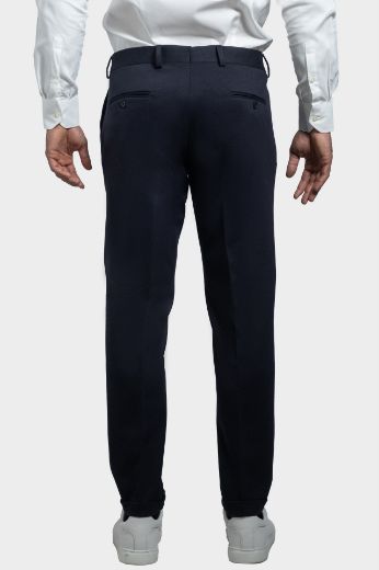 Imagen de pantalón chino de tejido punto milano teñido