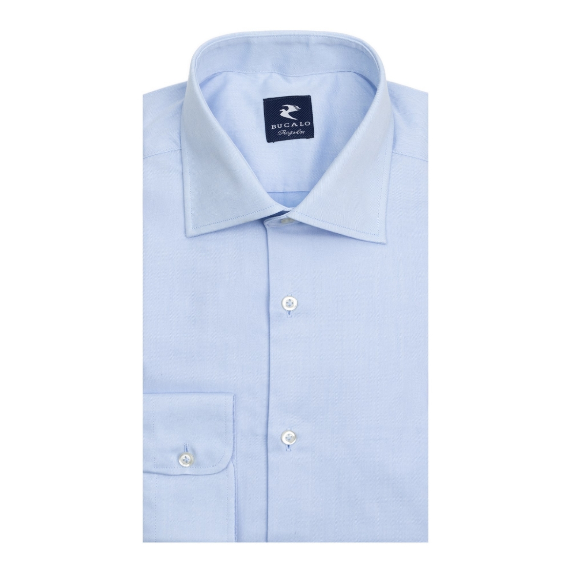 Imagen de Camisa de twill teñida classic con cuello Semi-francés